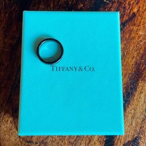 Tiffany & Co Matte black T&C ring